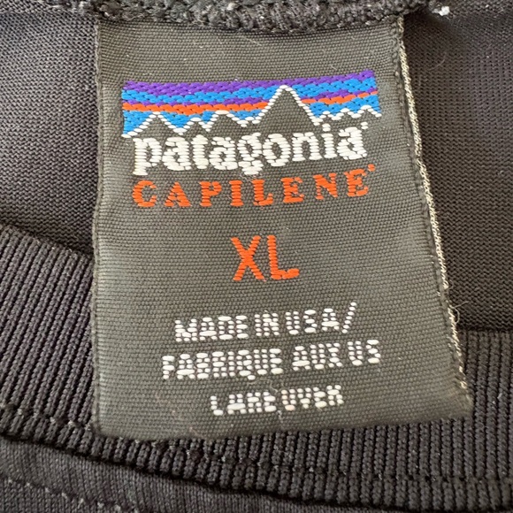 Patagonia Capilene Base Layer Long Sleeve Black Men’s XL - Picture 3 of 4